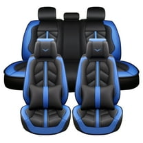Maidao Car Seat Covers Full Set for Honda for Passport 1993-Present 5 Seats Compatible Airbag Water Resistant Front Rear Cushion Protector Blue