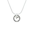 thumbnail image 2 of Delight Jewelry Silvertone Mini Hummingbird Gymnastics Mom Ring Charm Necklace, 18", 2 of 4