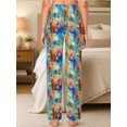 thumbnail image 2 of Women's Pajama Pants with Pockets, Watercolor Dragonfly Soft Breathable Lounge Pants, 2 of 8
