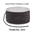 thumbnail image 2 of Unique Bargains Nylon Beading Thread Cord 2mm Extra Strong Braided Nylon String for Necklace Crafting 15M/49 Feet, Coffee, 2 of 5