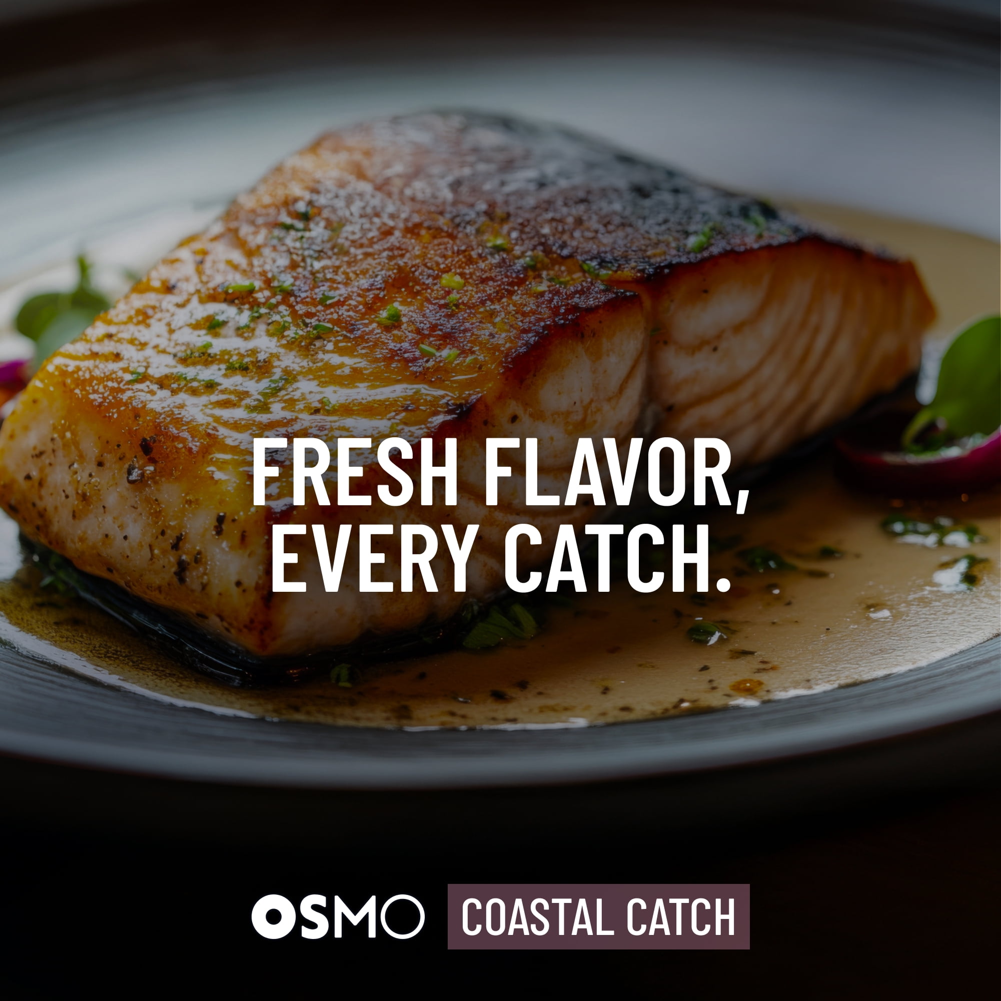 Osmo Coastal Catch Seasoning for Seafood, Chef-Crafted Michelin-Star Quality Seasoning, 3.9 oz Powder