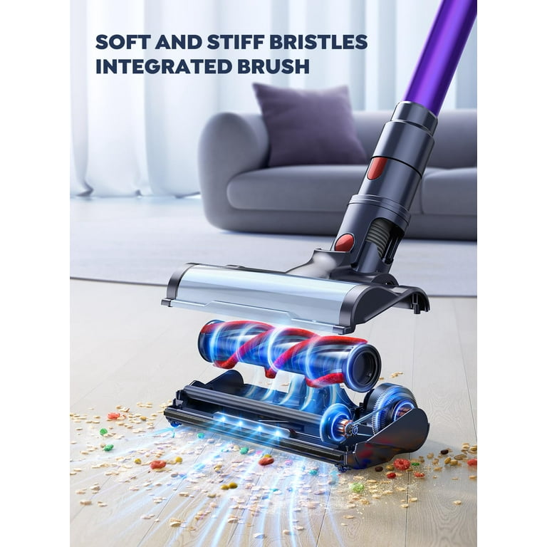 Buture Cordless Stick Vacuum Cleaners 450W 38KPa 55mins with Touch Display  Powerful Lightweight Vacuum Cleaner for Home Carpets Floors Pet Hair 