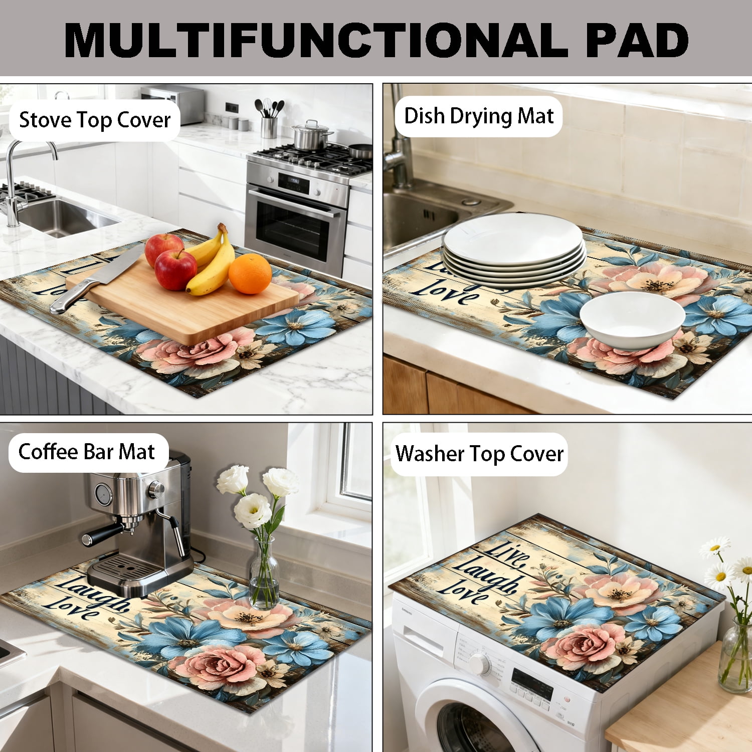 Stove Top Cover for Electric Stove - Stove Mat for Glass Top, Multi-Functional Electric Oven Cover, Glass Cooktop Protector For Kitchen, Heat Resistant Anti-Slip Pad 28"x20"