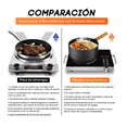 thumbnail image 4 of Estufa Eléctrica Cerámica Malubero Parrilla 3500w Control Tactil Negro, 4 of 5