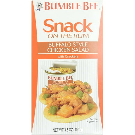 (4 pack) (4 Pack) Bumble Bee Snack On The Run! Buffalo Style Chicken Salad with Crackers, 3.5 oz Kit