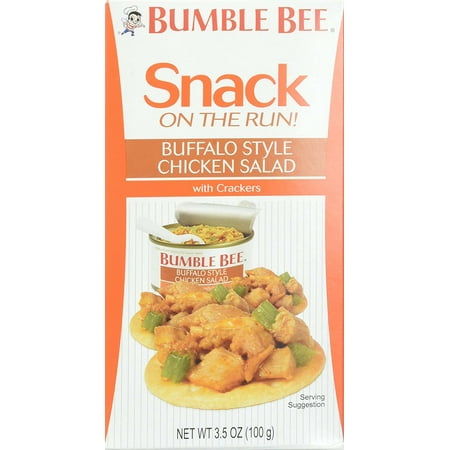 Bumble Bee Snack On The Run! Buffalo Style Chicken Salad with Crackers, 3.5 oz Snack Kit, Good Source of