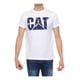 thumbnail image 1 of Playera Cat Hombre Blanco Azul Camo Logo Casual blanco L, 1 of 4