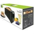 thumbnail image 2 of Hauz 4-Slice Toaster, Black, 1300W with Wide and Long Slots, 2 of 2