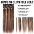 thumbnail image 6 of Benehair Premium Thick Full Head Clip In Human Hair Extensions Double Weft 100% Real Remy Hair Women Highlight Blonde Soft, 6 of 11