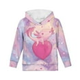 thumbnail image 6 of DISNIMO Axolotl Hoodies Girls Heart Hoodie Long Sleeve Hoodies Boys and Girls 11-13 Preppy Sweatshirt for Teens Girls Hooded Sweatshirts Pullover Hoodies for Children Lightweight Fall Clothes, 6 of 7