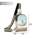 thumbnail image 2 of Stylish Leather Crossbody Bag 8.46x5.9x2.16In Easy To Carry Multi-Purpose Travel Hiking Shopping Fashion Bag Flying Fish, 2 of 7