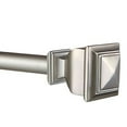 thumbnail image 3 of EXCLUSIVE HOME Napoleon 1" Curtain Rod and Coordinating Finial Set, Matte Silver, Adjustable 66"-120", 3 of 6