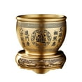 thumbnail image 1 of Estatuilla de escultura de lavabo de tesoro tradicional china Fernando Cuenco de latón Feng Shui florero, 1 of 8