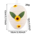 thumbnail image 4 of Decorative Easter Egg Ornaments With Sunflower Embellishments And Reflective Disco Ball In Assorted Colors, 4 of 8