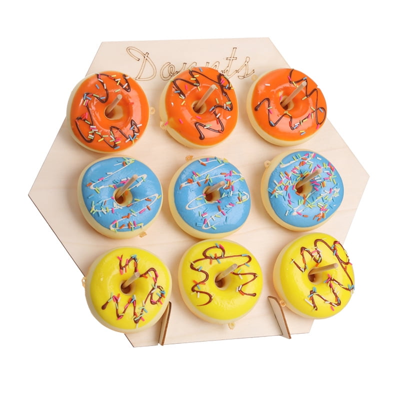 Donut Display Stand Wood Doughnuts Wall Stands Display Board For