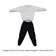 thumbnail image 2 of Conjunto de sudadera y pantalón informal a escala 1/6, disfraz para hombre de 12 pulgadas blanco, 2 of 9