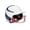WHITE/BLUE, variant on RIP-IT Vision Classic Softball Batting Helmet 2.0, Black, Small and Medium