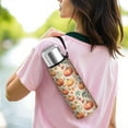 thumbnail image 6 of 20 Oz Fall Pumpkins and Leaves Pattern Coffee Tumbler Double Wall Insulated Stainless Steel Water Bottle | Metal Reusable Thermoses Flask with Cup Cap | Leak & Sweat Proof with Anti-Dust Lid, 6 of 7