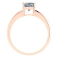 thumbnail image 4 of 1.75 ct Radiant Cut Blue Moissanite Solitaire Engagement Ring for Women in 18K Rose Gold, 4 of 5
