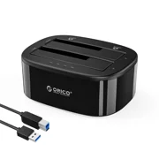 ORICO Dual Bay HDD Docking Station Offline Clone for 2.5 3.5\\ SSD HDD Case