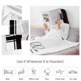 thumbnail image 4 of Christmas Hello Throw Flannel Blanket 40x60In Winter Xmas Tree Black Line Super Soft Cozy Bed Blanket, Lightweight Plush Fuzzy Bed Throw for Bedroom Sofa Couch Living Room, 4 of 4