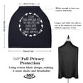 thumbnail image 7 of Stretchy Infant Car Seat Canopy, Baby Carseat Cover, Soft Nursing Breastfeeding Cover, Multi Use Newborn Carrier/Stroller/Shopping Cart Cover, Boy Girl Shower Gift - No Touch Sign, 7 of 7