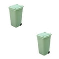 thumbnail image 3 of Youkk Plastic Desktop Trash Can - Convenient And Durable For Anywhere Healthy And Safe Wheelie Trash green 2Set, 3 of 6