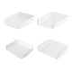 thumbnail image 5 of Sidaley Caja de almacenamiento apilable para el hogar Hebilla ajustable Seguro y conveniente Blanco Organizador desordenado Horizontal blanco Type2 NO2, 5 of 6