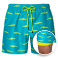 thumbnail image 1 of Men's Boardshorts Printed Sweatpants Double Layer Shorts, 1 of 5
