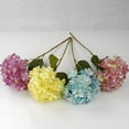 thumbnail image 3 of Zhaomeidaxi 1 Bouquet Artificial Hydrangea Silk Flower Single Stem Faux Hydrangea Bouquets for Party Wedding Centerpieces Home Decor, 3 of 6