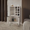 thumbnail image 4 of FM FURNITURE Fairfax Bar Cabinet in melamine Engineered Wood White, 4 of 6