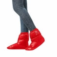 thumbnail image 2 of Outdoor Camping Duck Down Slippers Sock Shoes Warmer Booties Shoes Boot Booties Red M, 2 of 9
