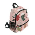 thumbnail image 2 of FORMRS School Backpack with Front Zippered Pocket 12" Elementary Student Travel Daypack, Brown Christmas Cups, 2 of 6