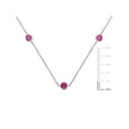 thumbnail image 2 of Everly Women's Sapphire 14k White Gold Necklace, 2 of 6