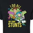 thumbnail image 3 of Toy Story 4 - I Do My Own Stunts Woody And Buzz - Juniors Cropped Cotton Blend T-Shirt, 3 of 5