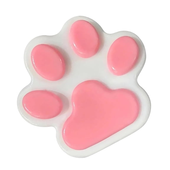 Large Smooth Surface Cat Paw Squishy Fidget Toys for Adults Handmade Silicone Tactile Gadget Hairless Cat Paw Desktop Office Sensory Accessory 1 Pack