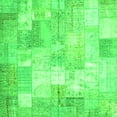 thumbnail image 1 of Ahgly Company Indoor Square Patchwork Green Transitional Area Rugs, 7' Square, 1 of 1
