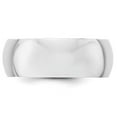 thumbnail image 2 of Primal Gold 10 Karat White Gold 8mm Half Round Band Size 11.5, 2 of 5