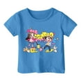 thumbnail image 3 of LIIPEE Girls T-Shirts Summer Cute Short Sleeve Carton Graphic Printed Round Neck Casual Tshirt Kids Classic Everyday Wear Tee Shirts,Blue,1-2 Years, 3 of 3