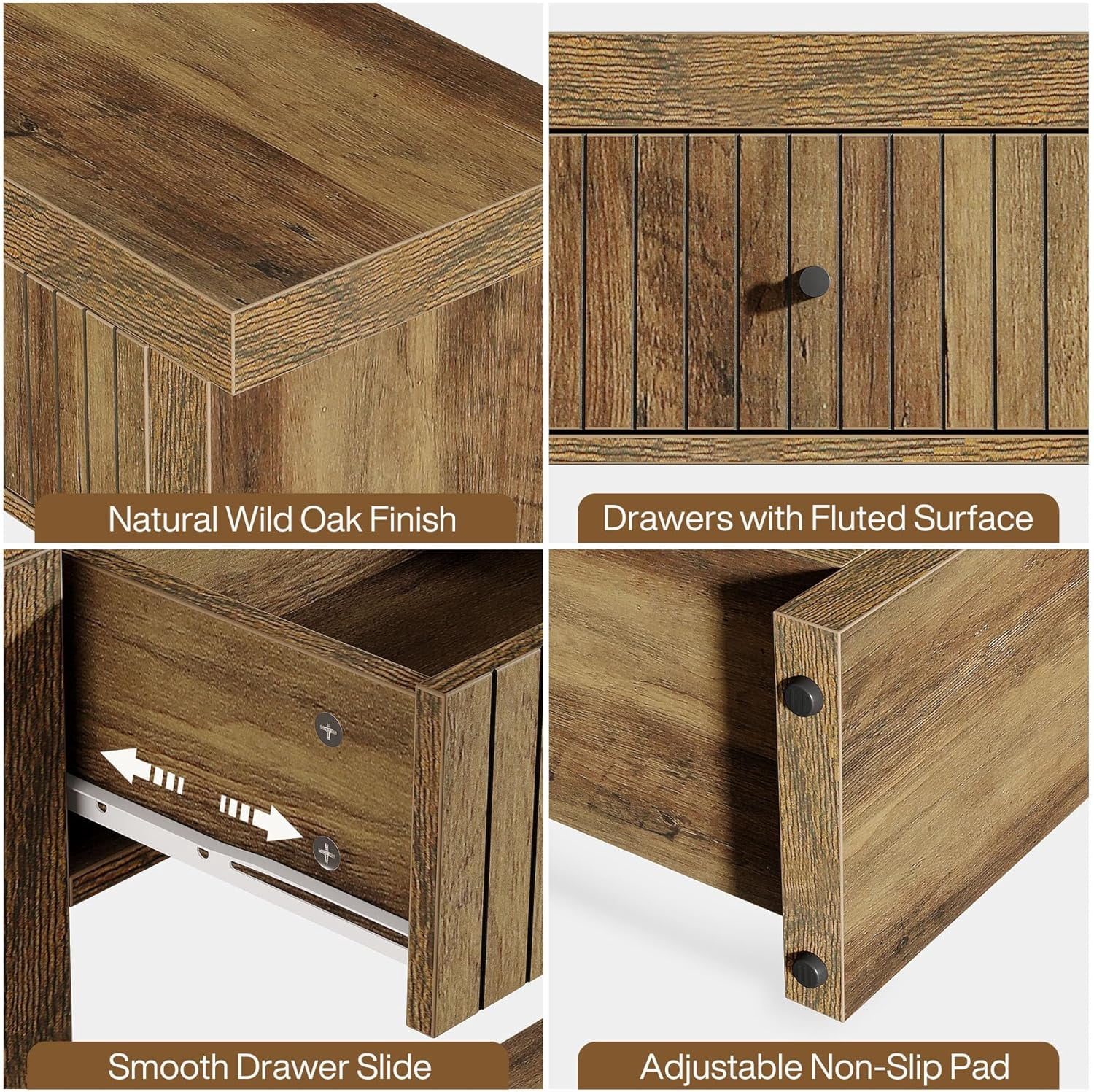 Finmind 3 Drawers Wood Console Table, 70.9 inch Entryway Table Oak Hallway Table with Open Storage Shelves for Living Room Hall Entrance, Brown