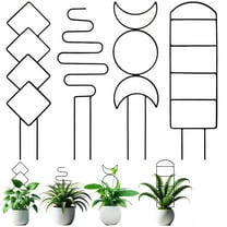 4 Pcs Small Metal Trellis for Potted Plants, Mini Trellis for Potted Plants Support Stake House Plant Trellis for Garden Potted Plant, Hoya, Pothos, Flower, Monstera