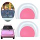 thumbnail image 4 of Techo La 3D Pegatinas Adornos Exteriores RECHAZADOR CAR RELIZACIÓN DEL STACTER 2 PCS ARCES CATA/OSO Ears Solar Lights Luminoso Cartoon Care Aordorios, 4 of 9