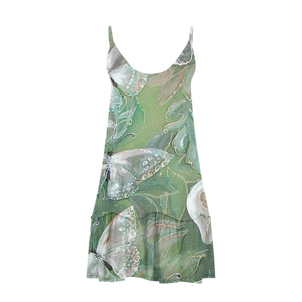 LOVZFMLL Dresses Women Fashion Women V-Neck Printing Loose Suspender Backless Sleevess Dress - Walmart.ca LOVZFMLL Dresses Women Fashion Women V-Neck Printing Loose Suspender Backless Sleevess Dress - Walmart.ca
