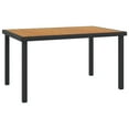 thumbnail image 1 of vidaXL Table de Jardin Marron 140x90x74 cm Aluminium et WPC, 1 of 4
