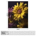 thumbnail image 4 of Shiartex Yellow Chrysanthemum Print Blanket for All Seasons - Lightweight Flannel Blanket with Excellent Hand Feel - Perfect Gift for All Occasions - Multi-Functional and Easy Care Blanket 40x50in, 4 of 6