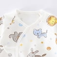 thumbnail image 4 of CAUYDY Newborn Toddler Pajamas Sleepers for Baby Girl Boy Long Sleeve Romper Preemie Infant Clothes Spring Summer Fall Winter Loungewear Sizes 0-1 Months,Light Blue, 4 of 4