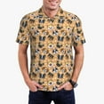 thumbnail image 5 of Wukai Cute Dogs Head Men’s Polo Shirts,Quick-Dry Athletic Shirt,Classic Fit Shirts-Small, 5 of 8