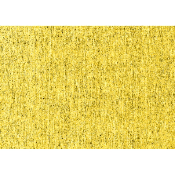 Ahgly Company Machine Washable Indoor Rectangle Oriental Yellow Industrial Area Rugs, 7' x 9'
