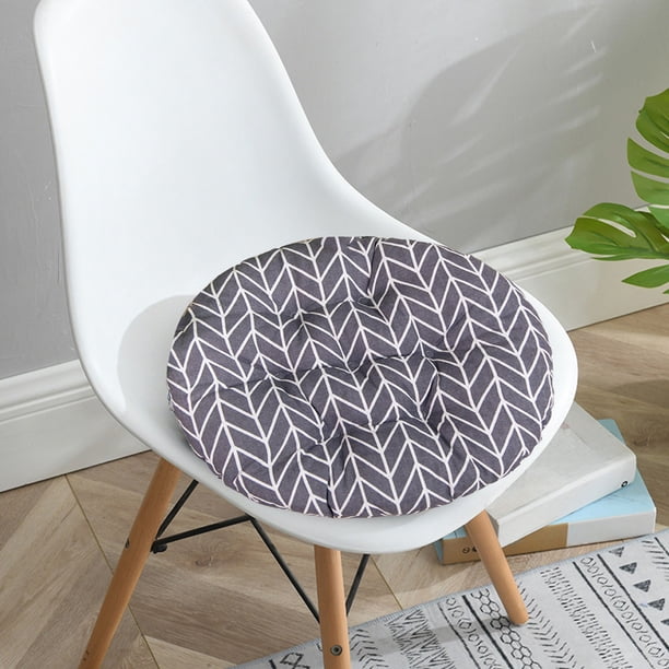Cojín redondo para silla - Cojín de asiento de 18 pulgadas de diámetro para oficina y hogar, tela suave, multicolor, 45x45x6 cm
