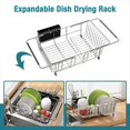 thumbnail image 1 of Dish Drying Rack in Sink Expandable Stainless Steel Dish Drainers for Kitchen Counter Dish Dryer Rack for Inside Sink, 1 of 6